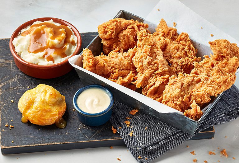 Fried Chicken And Mashed Potatoes